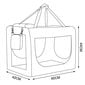 Dibea augintinių transportavimo krepšys M, 60x42x44 cm, smėlio spalvos kaina ir informacija | Transportavimo narvai, krepšiai | pigu.lt