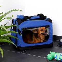 Сумка для транспортировки домашних животных S, 50 x 34 x 36 см, синий цена и информация | Переноски, сумки | pigu.lt
