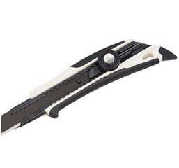 Peilis Tajima DORA 18mm Razar Black Blade, pasukamas fiksatorius kaina ir informacija | Mechaniniai įrankiai | pigu.lt