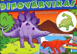 Värvikas dinosaurus цена и информация | Книжки - раскраски | pigu.lt