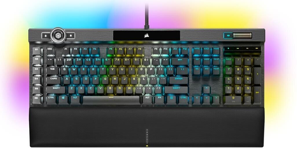Klaviatūra Corsair K100 RGB Cherry MX Speed Black (SWE), CH-912A014-ND. kaina ir informacija | Klaviatūros | pigu.lt