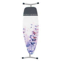 Гладильная доска Brabantia с термостойкой зоной D Lavender, 135x45 см, белая/фиолетовая цена и информация | Гладильные доски | pigu.lt
