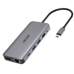 ACER 12-IN-1 TYPE-C DONGLE -> 2XUSB3.2, 2XUSB2.0, 2XHDMI, 1XDISPLAYPORT, TYPE C POWERDELIVERY, SD CARD READER, TF CARD READER, 1 kaina ir informacija | Acer Mobilieji telefonai ir jų priedai | pigu.lt