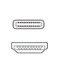 FUJITSU USB-C TO HDMI2.0 ADAPTER цена и информация | Адаптеры, USB-разветвители | pigu.lt