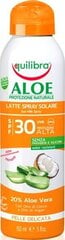 Солнцезащитный спрей Equilibra Aloe SPF 30+, 150 мл цена и информация | Кремы от загара | pigu.lt
