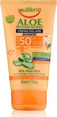 Детский солнцезащитный крем Equilibra Aloe SPF 50+, 150 мл цена и информация | Кремы от загара | pigu.lt