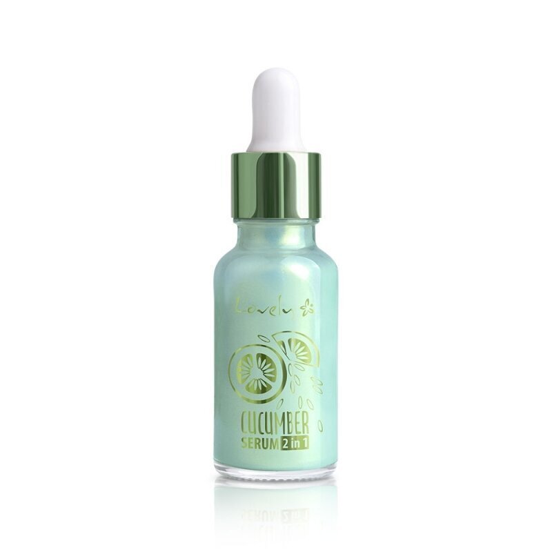 Agurkų makiažo pagrindas-serumas veidui Wibo Lovely PRIMER CUCUMBER SERUM, 2 in 1. цена и информация | Makiažo pagrindai, pudros | pigu.lt