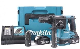 Перфоратор Makita 18В Li-ion DHR243RTJ цена и информация | Перфораторы | pigu.lt