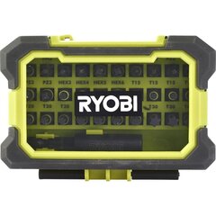 Atsuktuvų antgalių rinkinys Ryobi, 31vnt. kaina ir informacija | Mechaniniai įrankiai | pigu.lt