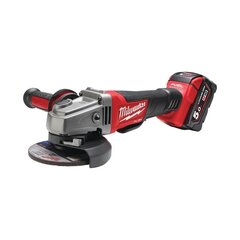 Аккумуляторная угловая шлифовальная машина Milwaukee M18 CAG125XPD-502X цена и информация | Шлифовальные машины | pigu.lt