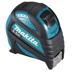 Измерительная рулетка Makita B-57146,  5,5 м цена и информация | Механические инструменты | pigu.lt