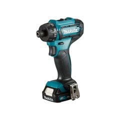 Akumuliatorinis atsuktuvas Makita DF033DWAE, 12V MAX, 2x2.0 Ah Li-ion 30/14 Nm, 0.88kg, 1/4, 2 greičių LED kaina ir informacija | Suktuvai, gręžtuvai | pigu.lt