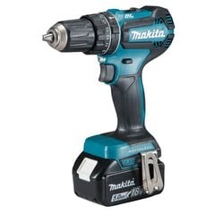 Аккумуляторная ударная дрель Makita DHP485RTJ, 18 V / 2 x 5,0 Ah Li-ion, 50/25 Nm, 1,7kg, LED, BRUSHLESS цена и информация | Шуруповерты, дрели | pigu.lt