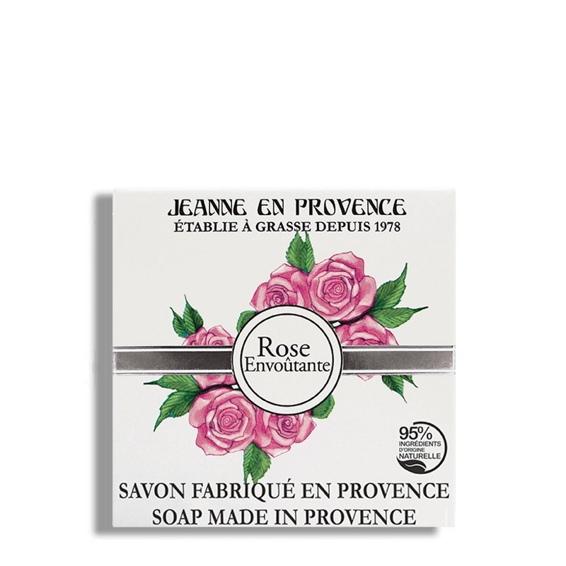 Kietas muilas Jeanne en Provence Rose, 100 g kaina ir informacija | Muilai | pigu.lt