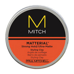 Plaukų vaškas Paul Mitchell Mitch Matterial Styling Clay, 85 ml kaina ir informacija | Plaukų formavimo priemonės | pigu.lt