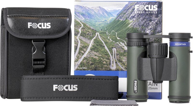 Focus Mountain 8x25, žali kaina ir informacija | Žiūronai | pigu.lt