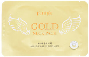 Kaklo kaukė Petitfee Gold Neck Mask, 1 vnt. kaina ir informacija | Veido kaukės, paakių kaukės | pigu.lt