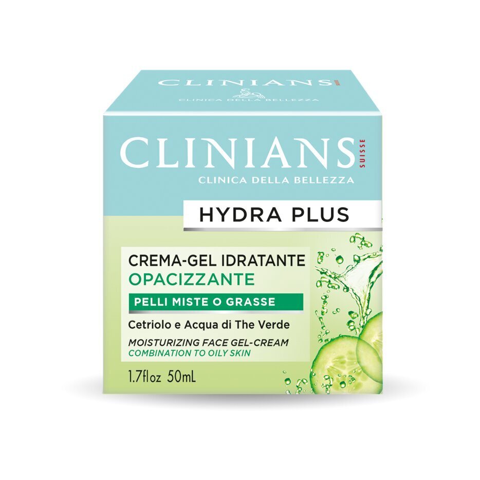 Drėkinamasis gelinis veido kremas Clinians Hydra Plus, 50 ml kaina | pigu.lt