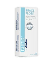 CLINIC Brace Floss зубная нить для брекетов, имплантатов и мостов цена и информация | Зубные щетки, пасты | pigu.lt