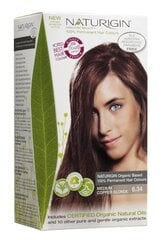 Plaukų dažai Naturgin Medium Copper Blonde 6.34, 40ml kaina ir informacija | Plaukų dažai | pigu.lt