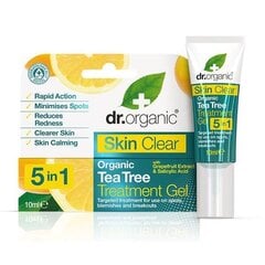 Veido gelis 5in1 dr.Organic Skin Clear Treatment Gel, 10 ml kaina ir informacija | Veido aliejai, serumai | pigu.lt