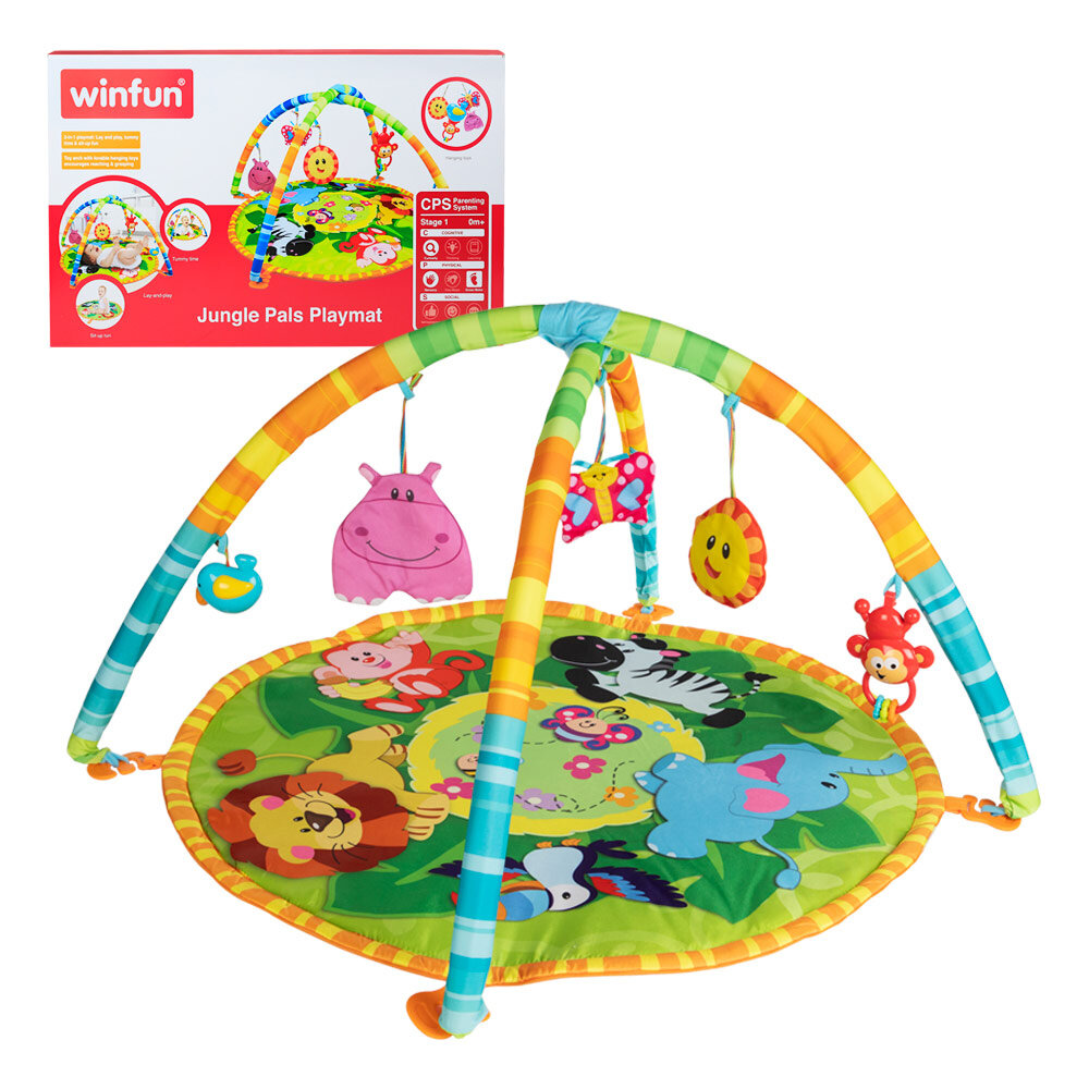 Žaidimų kilimėlis WinFun Džiunglės kaina ir informacija | Žaislai kūdikiams | pigu.lt