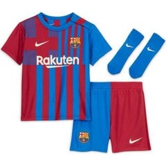 Sportinis komplektas berniukams Nike FC Barcelona 2021/22 Home Jr CV8297 428, mėlynas kaina ir informacija | Komplektai berniukams | pigu.lt