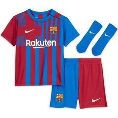 Спортивный комплект для мальчиков Nike FC Barcelona 2021/22 Home Jr CV8297 428, синий цена и информация | Комплекты для мальчиков | pigu.lt