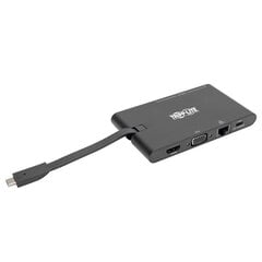 Tripp Lite USB-C Dock  U442-DOCK3-B Single Display цена и информация | Адаптеры, USB-разветвители | pigu.lt