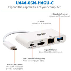 Tripp Lite USB-C šakotuvas цена и информация | Адаптеры, USB-разветвители | pigu.lt