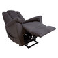 Fotelis SUPERB, su elektriniu kėlimo mechanizmu + masažas, pilkas kaina ir informacija | Svetainės foteliai | pigu.lt