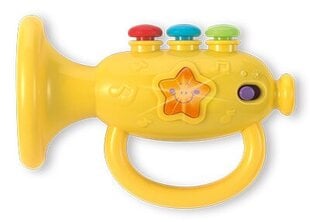 Vaikiškas trimitas su garso ir šviesos efektais WinFun, geltonas kaina ir informacija | Žaislai kūdikiams | pigu.lt