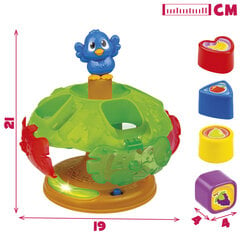 Развивающая музыкальная игрушка сортировщик вращающихся фигурок, 9м+ цена и информация | Игрушки для малышей | pigu.lt