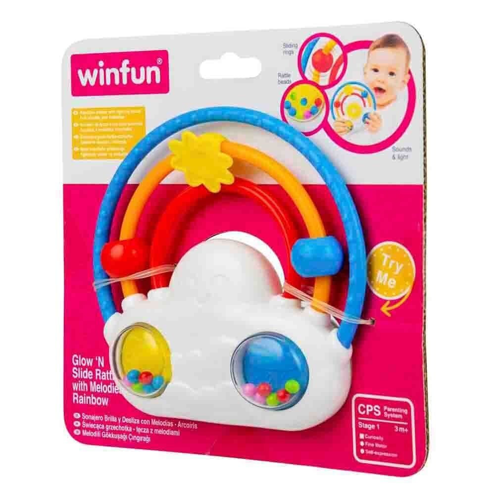 Vaikiškas žaislas su garsu ir šviesa Vaivorykštė WinFun kaina ir informacija | Žaislai kūdikiams | pigu.lt