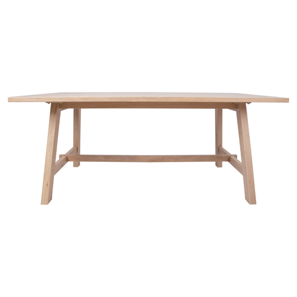 Valgomojo stalas Bergen 220 x 95 x H 75 cm, natūralaus ąžuolo lukštas kaina ir informacija | Virtuvės ir valgomojo stalai, staliukai | pigu.lt