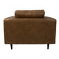 Fotelis LISBON 110x92xH89cm, rudas kaina ir informacija | Svetainės foteliai | pigu.lt