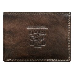 Кожаный мужской кошелёк Always Wild N992L-KBR цена и информация | Мужские кошельки | pigu.lt