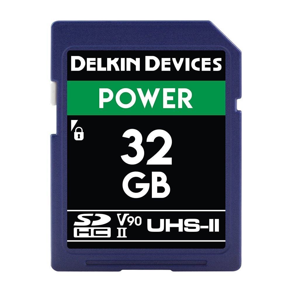 Delkin Devices 32GB POWER UHS-II SDHC kaina ir informacija | Atminties kortelės fotoaparatams, kameroms | pigu.lt