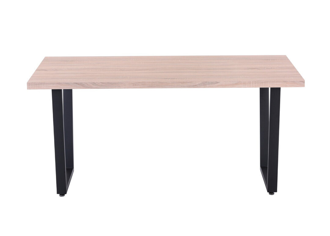 Valgomojo stalas, 90 x 160 cm, Sonoma ąžuolas цена и информация | Virtuvės ir valgomojo stalai, staliukai | pigu.lt