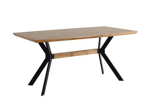 Stalas Möbilia, rudas/juodas kaina ir informacija | Virtuvės ir valgomojo stalai, staliukai | pigu.lt