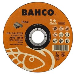 Pjovimo diskas A60S Inox T41 125x1.0x22.23 mm kaina ir informacija | Mechaniniai įrankiai | pigu.lt