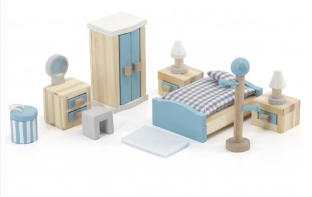 VIGA PolarB baldų komplektas lėlių miegamajam цена и информация | Žaislai mergaitėms | pigu.lt
