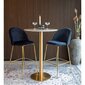 Valgomojo stalas Bolzano, 70x105 cm, baltas/auksinis kaina ir informacija | Virtuvės ir valgomojo stalai, staliukai | pigu.lt