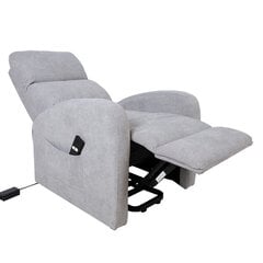 Кресло Barny, 72x93xH104 см, электрическое, светло-серое цена и информация | Кресла в гостиную | pigu.lt