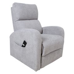 Кресло Barny, 72x93xH104 см, электрическое, светло-серое цена и информация | Кресла в гостиную | pigu.lt