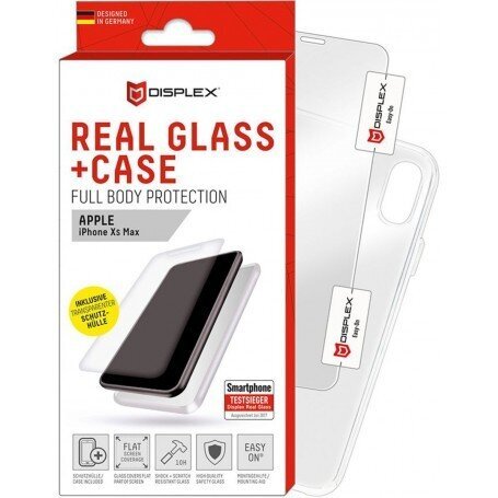 Displex Real Glass iPhone XS/X kaina ir informacija | Apsauginės plėvelės telefonams | pigu.lt