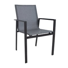 Стул AMALFI 58x65xH90см, серый цена и информация | Садовые стулья, кресла, пуфы | pigu.lt