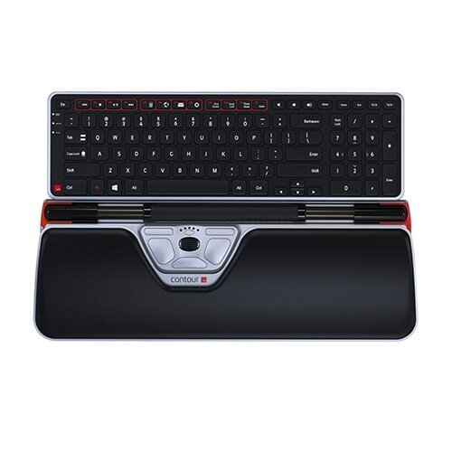 Ergonominė pelė ir klaviatūra Contour Design RollerMous Plus + Balance Bundle, juoda kaina ir informacija | Pelės | pigu.lt