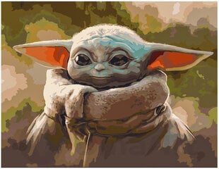 Piešimo rinkinys Yoda, 40x50 kaina ir informacija | Tapyba pagal skaičius | pigu.lt