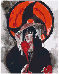 Piešimo rinkinys Itachi Uchiha , 40x50 kaina ir informacija | Tapyba pagal skaičius | pigu.lt